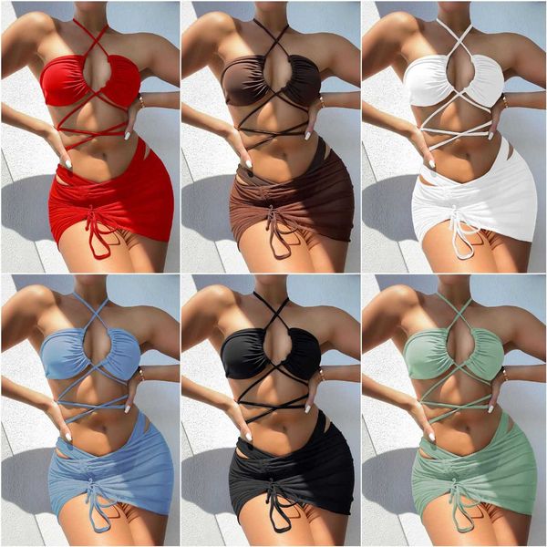 designer summer fashion sun beach bikini multicolor swimsuit reverse wear three piece split bikini swimsuit female luxury personality, White;black
designer summer fashion sun beach bikini multicolor swimsuit reverse wear three piece split bikini swimsuit female luxury personality, White;black