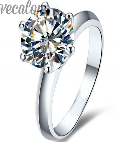 vecalon 2016 fashion new wedding ring for women 2ct simulated diamond cz 925 sterling silver female engagement band finger ring5549825, Slivery;golden
vecalon 2016 fashion new wedding ring for women 2ct simulated diamond cz 925 sterling silver female engagement band finger ring5549825, Slivery;golden