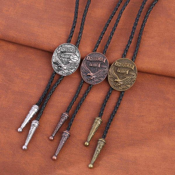 bolo ties flag western cowboy bolo tie men shirt suits necktie hkd230720, Red