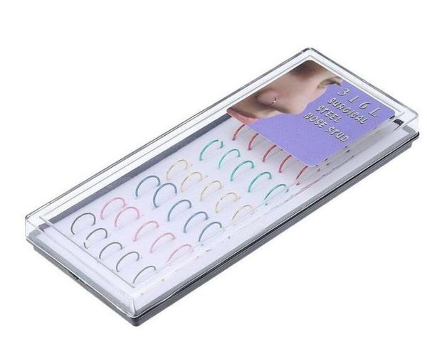 2020 men women nose rings studs new 40pcs nose ring box packaging three colors nose ring set auger decorative accessories6557515, Silver
2020 men women nose rings studs new 40pcs nose ring box packaging three colors nose ring set auger decorative accessories6557515, Silver