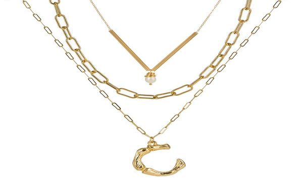 wholedesigner necklace jewelry pendant gold plated necklace 26 letters multi layers necklaces women choker with natural stone7559797, Silver
wholedesigner necklace jewelry pendant gold plated necklace 26 letters multi layers necklaces women choker with natural stone7559797, Silver