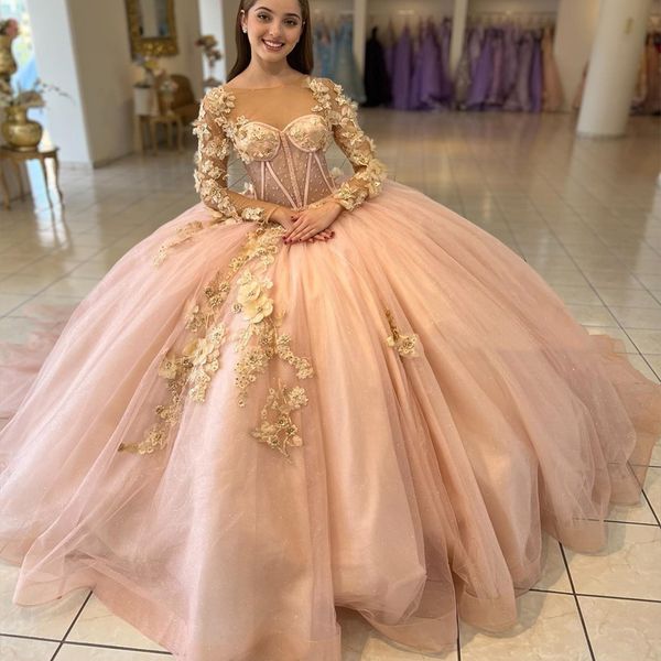 pink shiny princess quinceanera dresses long sleeved ball gown gold lace appliques 3dflower sweet 16 dress vestidos de 15 anos, Blue;red
pink shiny princess quinceanera dresses long sleeved ball gown gold lace appliques 3dflower sweet 16 dress vestidos de 15 anos, Blue;red