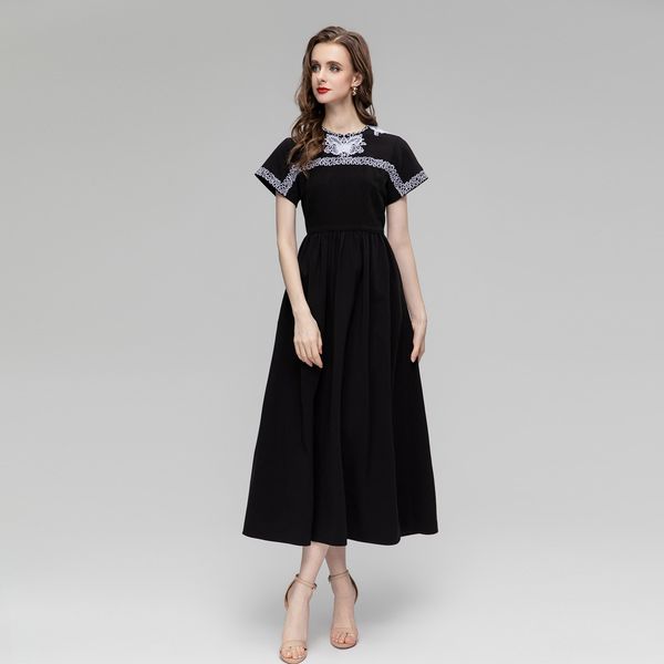 715 2023 runway dress crew neck sleeveless dress empire black brand same style dress flora print womens clothes sh
715 2023 runway dress crew neck sleeveless dress empire black brand same style dress flora print womens clothes sh