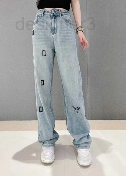 women's jeans designer double f letter embroidered 23 summer new high waist show leg length casual straight ij8r, Blue
women's jeans designer double f letter embroidered 23 summer new high waist show leg length casual straight ij8r, Blue