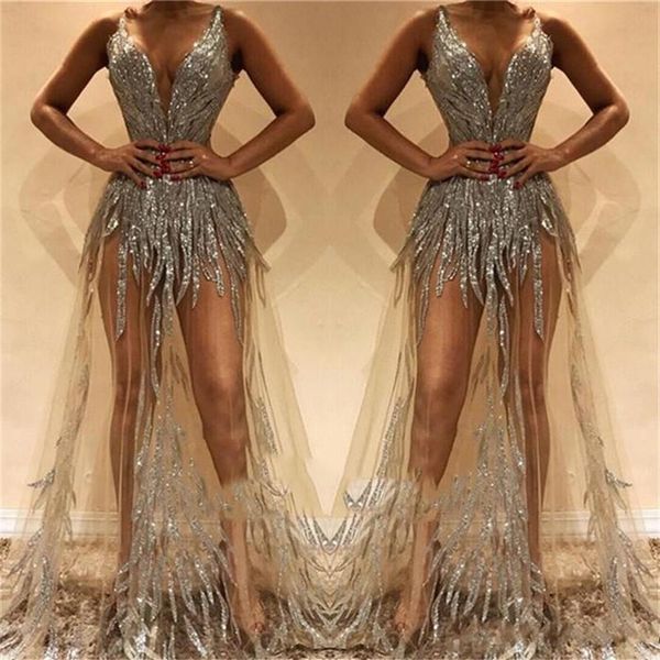 silver formal cocktail dresses v neck sequins a line sweep train illusion bodice evening gowns custom made prom dress224n, Black
silver formal cocktail dresses v neck sequins a line sweep train illusion bodice evening gowns custom made prom dress224n, Black