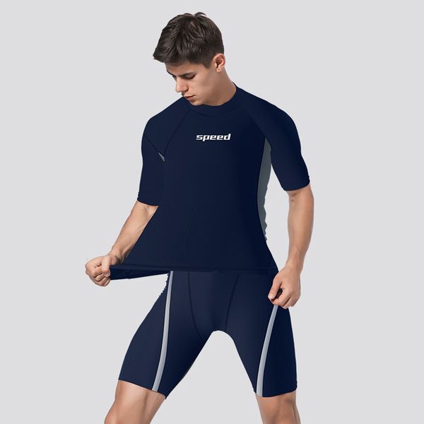 other sporting goods men s short sleeved split swimsuit sunscreen quick drying beach surfing suit water sports snorkeling swimming 230720
other sporting goods men s short sleeved split swimsuit sunscreen quick drying beach surfing suit water sports snorkeling swimming 230720
