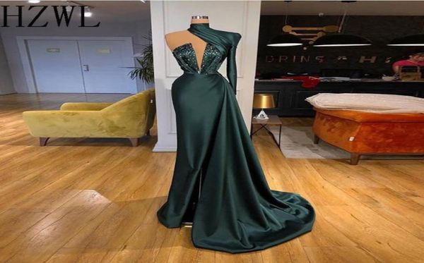 dark hunter green color mermaid evening dresses highneck oneshoulder crystal draped prom dress split cocktail dress vestido2166390, Black;red
dark hunter green color mermaid evening dresses highneck oneshoulder crystal draped prom dress split cocktail dress vestido2166390, Black;red