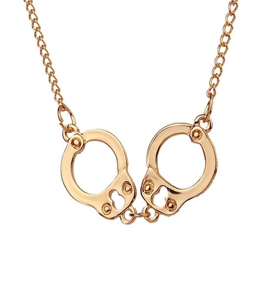 new jewelry fashion women brand handcuffs pendant necklace goldsilver clavicle chain chokers necklace for women 12pcs zj09032352637073, Silver 
new jewelry fashion women brand handcuffs pendant necklace goldsilver clavicle chain chokers necklace for women 12pcs zj09032352637073, Silver