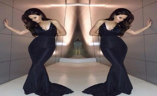 custom made black evening dresses halter plunging neckline backless prom dresses long fitted evening gown elastic satin forma6145229, Black;red
custom made black evening dresses halter plunging neckline backless prom dresses long fitted evening gown elastic satin forma6145229, Black;red
