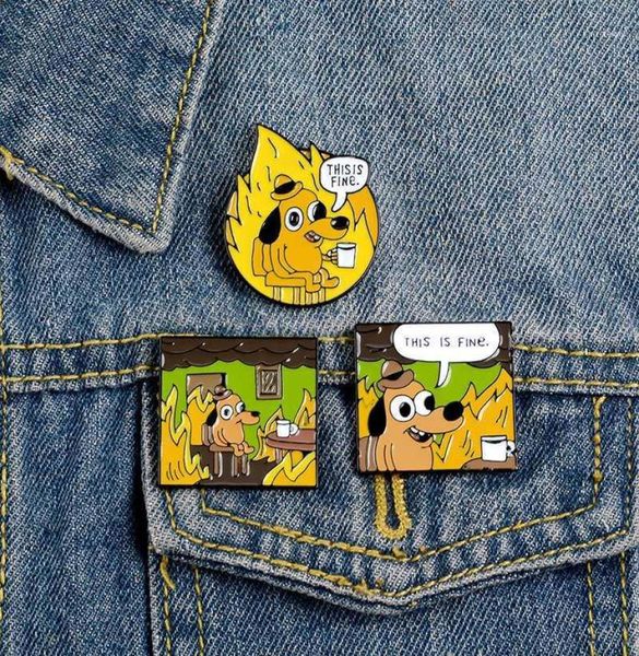 cartoon badges funny hound enamel pin letter this is fine cute yellow dog brooches bag clothes lapel pin jewelry gift trinkets18302983, Gray
cartoon badges funny hound enamel pin letter this is fine cute yellow dog brooches bag clothes lapel pin jewelry gift trinkets18302983, Gray