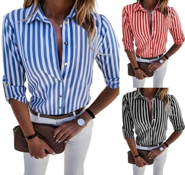 women fashion long sleeve turn down collar vertical stripes office shirt blouse women stripes shirt office blouse19353923, White
women fashion long sleeve turn down collar vertical stripes office shirt blouse women stripes shirt office blouse19353923, White