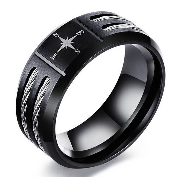 9mm vintage mens ring stainless steeel compass design rings jewelry gift for men women boyfriend girlfriend yw384r-333, Silver
9mm vintage mens ring stainless steeel compass design rings jewelry gift for men women boyfriend girlfriend yw384r-333, Silver