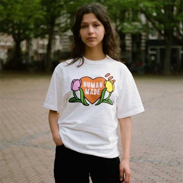 summer tulip print human made t-shirt men women netherlands fifth anniversary exclusive t shirt cotton tees, White
summer tulip print human made t-shirt men women netherlands fifth anniversary exclusive t shirt cotton tees, White
