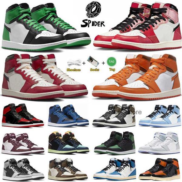 1 jumpman 1s mens basketball shoes spider-verse bred patent starfish chicago lost found university blue dark mocha lucky green men women tra, Black
1 jumpman 1s mens basketball shoes spider-verse bred patent starfish chicago lost found university blue dark mocha lucky green men women tra, Black
