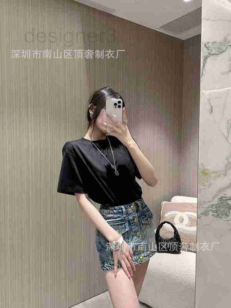 women's t-shirt designer 23 spring/summer diamond cc letter short sleeved mercerized cotton with handbag trend jxud, White
women's t-shirt designer 23 spring/summer diamond cc letter short sleeved mercerized cotton with handbag trend jxud, White