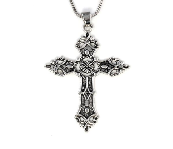 20pcs vintage cross pendant necklace men women long chain gothic jewelry accessories8120992, Silver
20pcs vintage cross pendant necklace men women long chain gothic jewelry accessories8120992, Silver