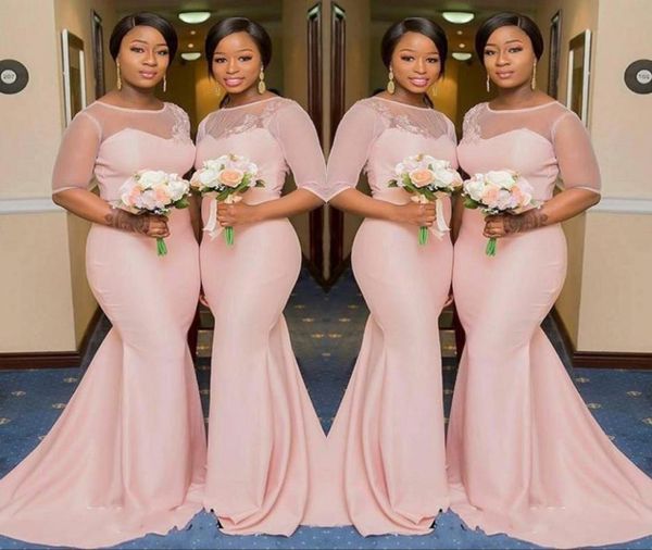 blush pink sheer jewel neck bridesmaid dresses 12 sleeve mermaid floor length black girls maid of honor gown wedding guest dress9520652, White;pink
blush pink sheer jewel neck bridesmaid dresses 12 sleeve mermaid floor length black girls maid of honor gown wedding guest dress9520652, White;pink