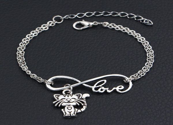 new arrival alloy infinity love cat pendant charm bracelets bangles good qaulity handmade silver link chain diy jewelry gift for8190157, Golden;silver
new arrival alloy infinity love cat pendant charm bracelets bangles good qaulity handmade silver link chain diy jewelry gift for8190157, Golden;silver