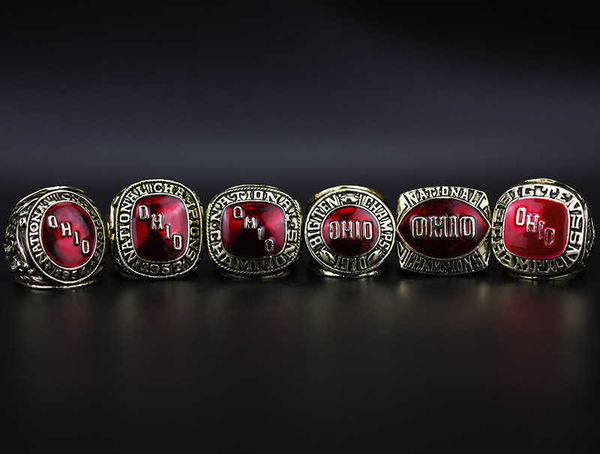 ohio state university buckeye national football championship ring 6 sets, Golden;silver
ohio state university buckeye national football championship ring 6 sets, Golden;silver
