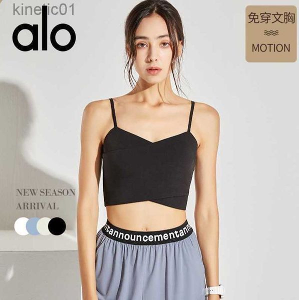desginer alo yoga bra sports bra women's thin shoulder strap back fitness suit suspender tank with chest pad, White
desginer alo yoga bra sports bra women's thin shoulder strap back fitness suit suspender tank with chest pad, White