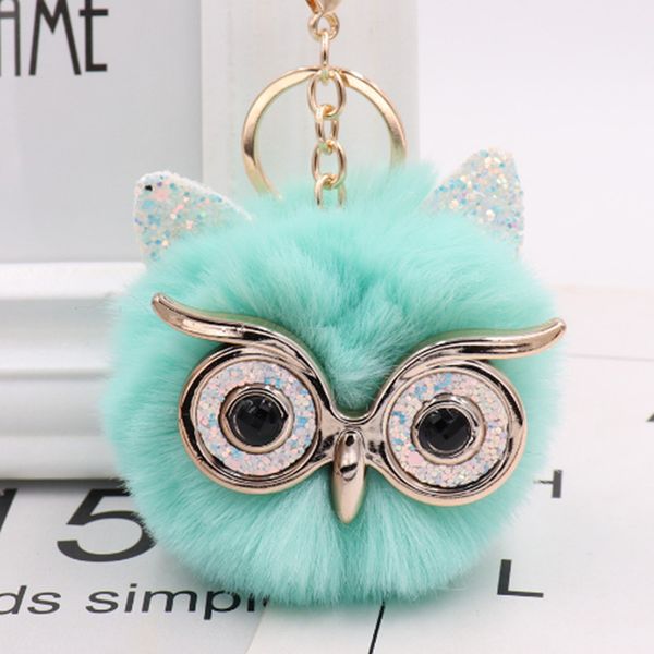 2pieces owl plush keychain rabbit fur ball pendant bag pendant car pendant, Silver
2pieces owl plush keychain rabbit fur ball pendant bag pendant car pendant, Silver