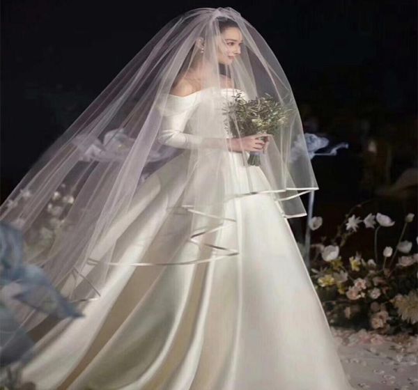 2t long wedding veil 15m width 3m length white ivory tulle ribbon edge two layer wedding veil whole bridal veils6566656, Black
2t long wedding veil 15m width 3m length white ivory tulle ribbon edge two layer wedding veil whole bridal veils6566656, Black