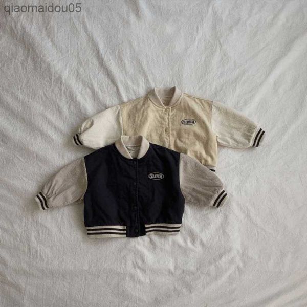 infant fashion long sleeve casual coat kids baseball uniform jacket for boys girls spring autumn baby jacket children coat l230712, Blue;gray
infant fashion long sleeve casual coat kids baseball uniform jacket for boys girls spring autumn baby jacket children coat l230712, Blue;gray