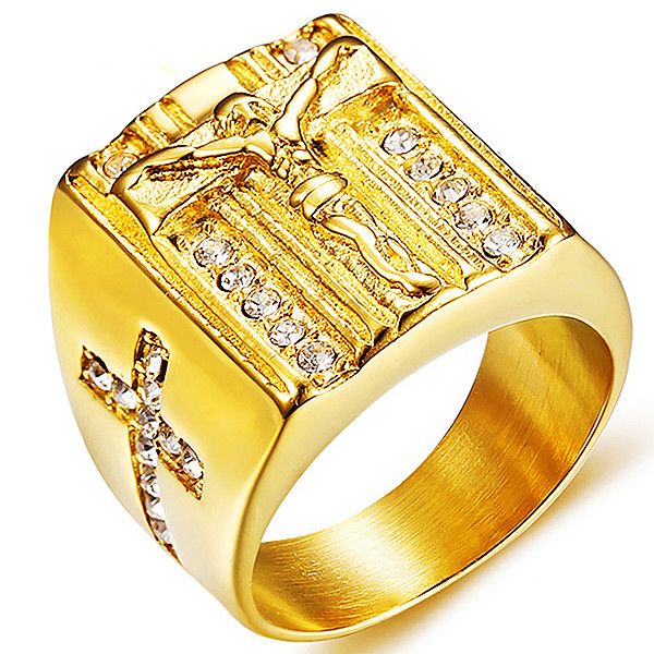 vintage rings for men stainless steel ring inlay gemstone juses cross ring jewelry gift for boys boyfriend ladies dad yw378rc399, Golden;silver
vintage rings for men stainless steel ring inlay gemstone juses cross ring jewelry gift for boys boyfriend ladies dad yw378rc399, Golden;silver