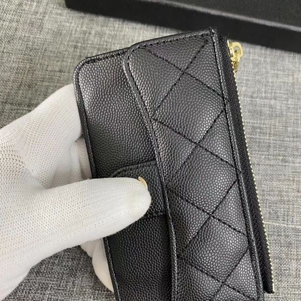 classic designer caviar card holder wallet luxury womans genuine leather zipper coin purse mans key ring credit cards bag travel documents p, Brown;gray
classic designer caviar card holder wallet luxury womans genuine leather zipper coin purse mans key ring credit cards bag travel documents p, Brown;gray