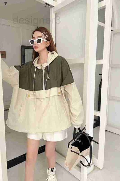 women's jackets designer 2023 spring/summer new drawstring metal buckle color block light and thin sun protection sprint coat loose hoo, Black;brown
women's jackets designer 2023 spring/summer new drawstring metal buckle color block light and thin sun protection sprint coat loose hoo, Black;brown