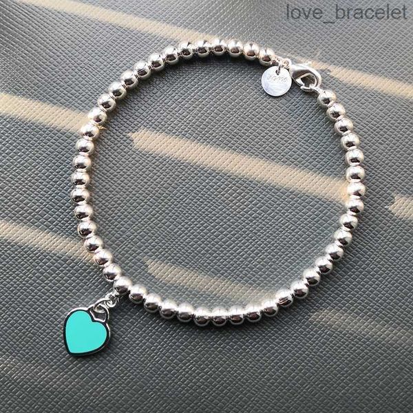 original tif fashion designer pendant bracelet strands 4mm bead chain t love tag bracelets 925 silver women's girls heart bead bracelet, Black
original tif fashion designer pendant bracelet strands 4mm bead chain t love tag bracelets 925 silver women's girls heart bead bracelet, Black