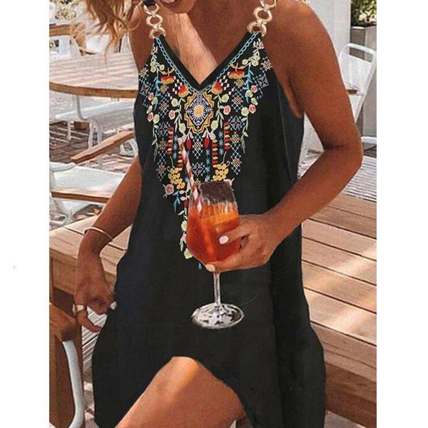spring and summer style ethnic positioning printed mesh belt sleeveless casual dress womens wear, Black;gray
spring and summer style ethnic positioning printed mesh belt sleeveless casual dress womens wear, Black;gray