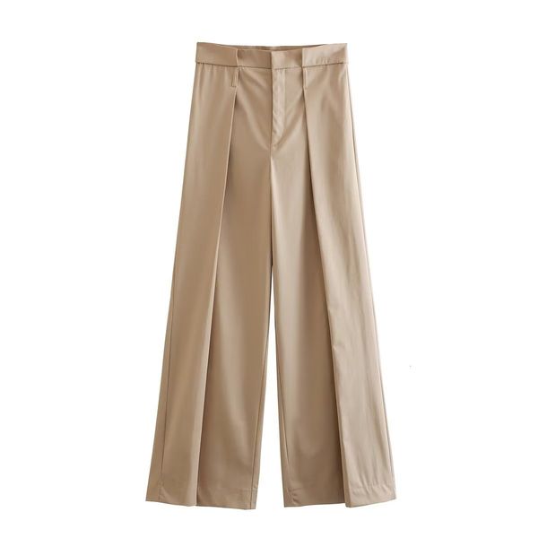 women s pants s 2023 khaki wide leg trouser elegant high waist long female chic lady clothing 230719, Black;white
women s pants s 2023 khaki wide leg trouser elegant high waist long female chic lady clothing 230719, Black;white