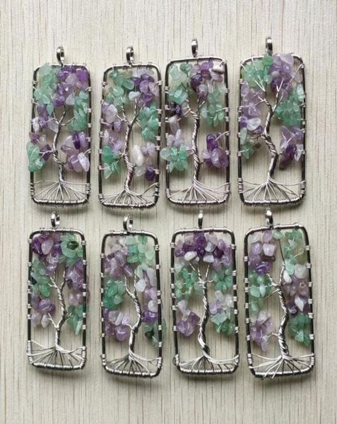 pendant necklaces whole 8pcslot fashion natural fluorite stone tree of life handmade wire wrapped pendants 30mm for jewelry m3745809, Silver
pendant necklaces whole 8pcslot fashion natural fluorite stone tree of life handmade wire wrapped pendants 30mm for jewelry m3745809, Silver