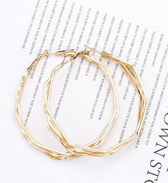 50x50mm punk polygon hoop earrings for women gold color big circle earings womens gift jewelry accessory brincos pendientes e129 7291156, Golden;silver
50x50mm punk polygon hoop earrings for women gold color big circle earings womens gift jewelry accessory brincos pendientes e129 7291156, Golden;silver