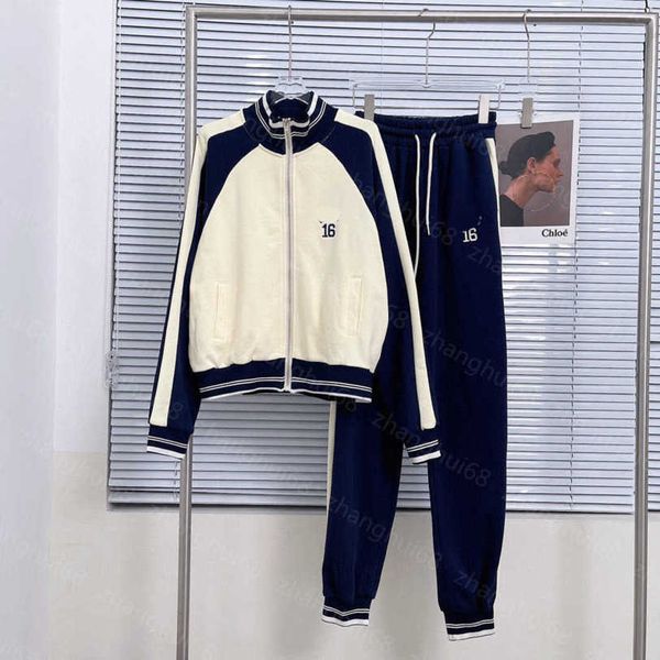 23ss casual suit women pants sets womens designer clothing embroidered letter zipper jacket drawstring elastic waist sweatpants sets women c, White
23ss casual suit women pants sets womens designer clothing embroidered letter zipper jacket drawstring elastic waist sweatpants sets women c, White