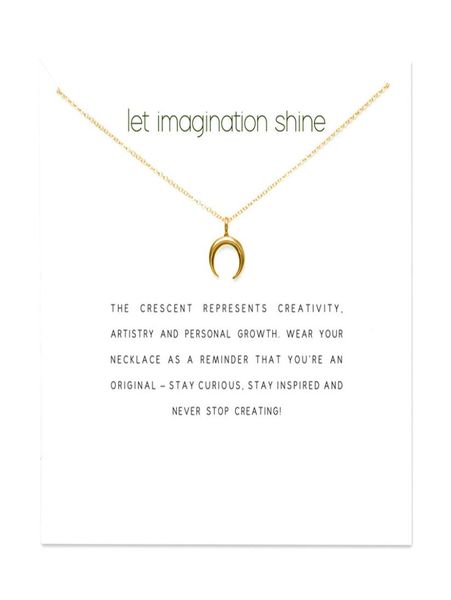 fashion crescent moon necklace women sailor moon pendant clavicle chain choker necklaces let imagination shine gift card6973401, Silver
fashion crescent moon necklace women sailor moon pendant clavicle chain choker necklaces let imagination shine gift card6973401, Silver