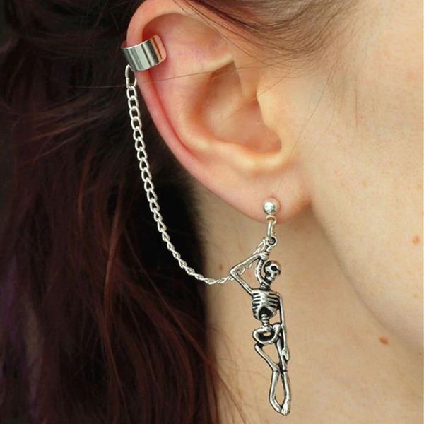 old alloy skull dangle earrings halloween punk asymmetrical chain earring clip for women holiday skeleton ear stud european jewelry silver
old alloy skull dangle earrings halloween punk asymmetrical chain earring clip for women holiday skeleton ear stud european jewelry silver