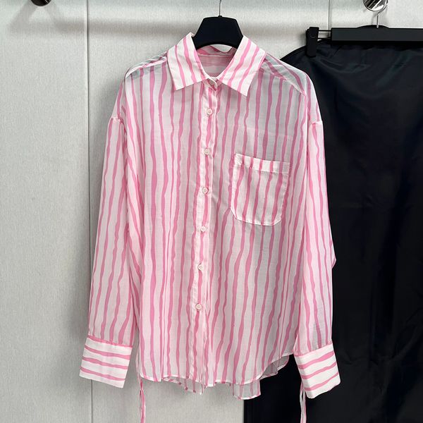 women stripe long sleeve luxury blouse asymmetrical button lady classic soft shirt sun protective leisure summer clothes, White 
women stripe long sleeve luxury blouse asymmetrical button lady classic soft shirt sun protective leisure summer clothes, White