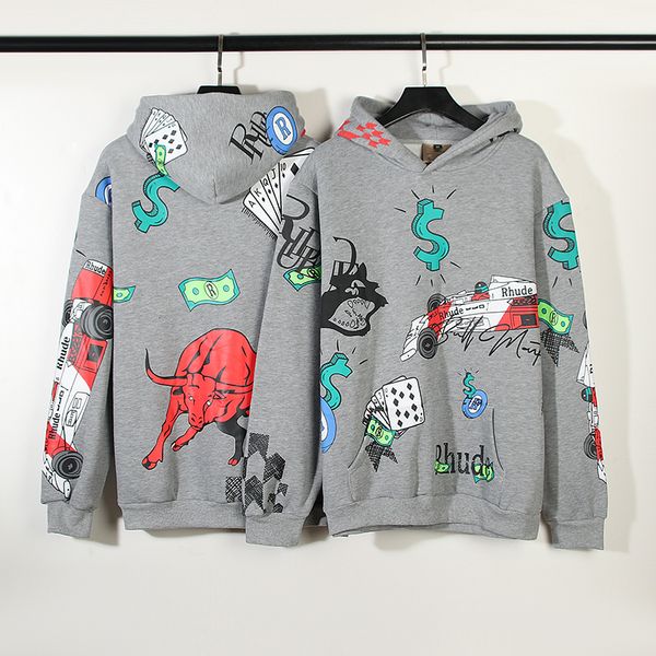 women s hoodies sweatshirts rhude oversize hoodie vintage graffiti print plush sports men s and 230720, Black
women s hoodies sweatshirts rhude oversize hoodie vintage graffiti print plush sports men s and 230720, Black