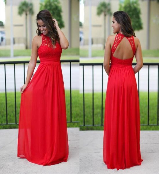 fashion red long floor chiffon bridesmaid dresses 2018 lace jewel neck backless maid of honor dress8626865, White;pink
fashion red long floor chiffon bridesmaid dresses 2018 lace jewel neck backless maid of honor dress8626865, White;pink