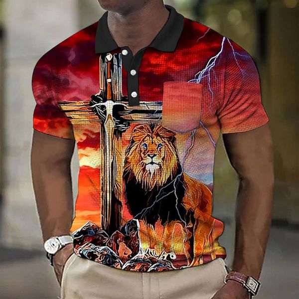 men's polos men's t shirt 3d animal print short sleeved o neck casua street mens tshirt oversized retro polo male clothing p230719, White;black
men's polos men's t shirt 3d animal print short sleeved o neck casua street mens tshirt oversized retro polo male clothing p230719, White;black