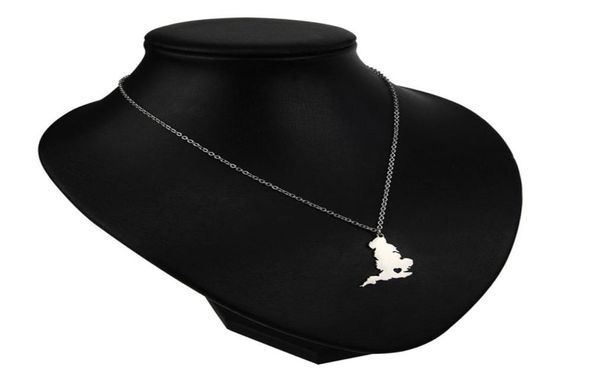 european and american ornaments british stainless steel map pendant necklace gift for friends7825535, Silver
european and american ornaments british stainless steel map pendant necklace gift for friends7825535, Silver