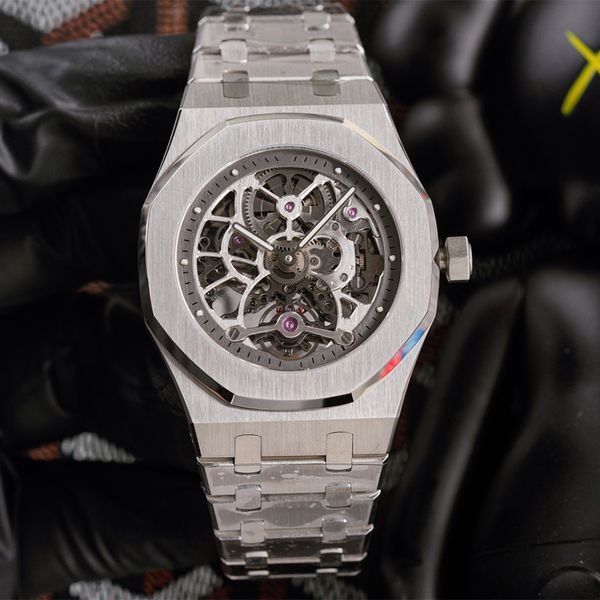 watch mens watch hollow mechanical movement stainless steel strap sapphire waterproof orologio di lusso fashion wristwatch 41mm tourbillon, Slivery;brown
watch mens watch hollow mechanical movement stainless steel strap sapphire waterproof orologio di lusso fashion wristwatch 41mm tourbillon, Slivery;brown