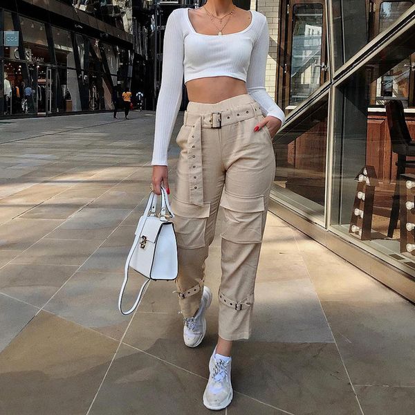women's pants s chic punk bandage straight leg tooling high waist hip hop sweatpants streetwear autumn trousers 230719, Black;white
women's pants s chic punk bandage straight leg tooling high waist hip hop sweatpants streetwear autumn trousers 230719, Black;white