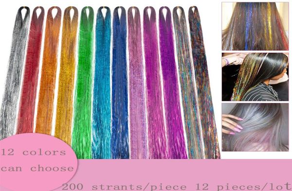 24inch tinsel hair extensions 12 colors sparking shinny hair for party 200 strandspiece 12pieceslot synthetic hair extension acc8175007
24inch tinsel hair extensions 12 colors sparking shinny hair for party 200 strandspiece 12pieceslot synthetic hair extension acc8175007