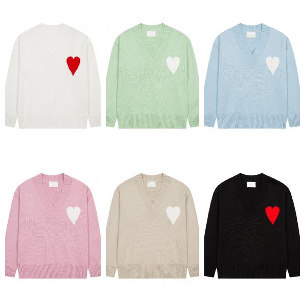 fashion amisweater paris sweater mens designer knitted shirts long sleeve french high street embroidered a heart pattern round neck knitwear, White;black
fashion amisweater paris sweater mens designer knitted shirts long sleeve french high street embroidered a heart pattern round neck knitwear, White;black