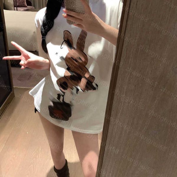 23ss womens t-shirt womens designer clothing tee round neck cotton bunny letter logo printed short-sleeved t-shirt with bag womens clothes a, White
23ss womens t-shirt womens designer clothing tee round neck cotton bunny letter logo printed short-sleeved t-shirt with bag womens clothes a, White