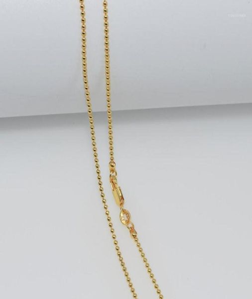 1pcs whole gold filled necklace fashion jewelry bead ball link chain 2mm necklace 1630 inches pendant chain19929532, Silver
1pcs whole gold filled necklace fashion jewelry bead ball link chain 2mm necklace 1630 inches pendant chain19929532, Silver