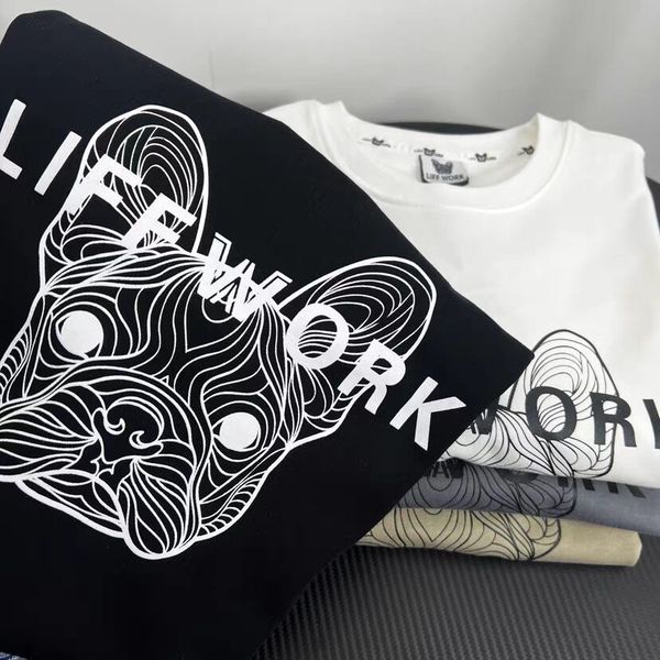 men's t-shirts luxury summer korean o neck tshirt trendy brand dog pattern printed life work cotton men women tees 230720, White;black
men's t-shirts luxury summer korean o neck tshirt trendy brand dog pattern printed life work cotton men women tees 230720, White;black